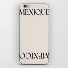 Mexico summer travel Print | Beach Holiday | Black and white Mexique iPhone Skin
