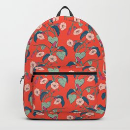Flowering Vines - Vibrant Scarlet Summer Backpack