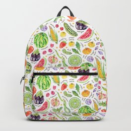 Summer Harvest Pattern Annotated Backpack