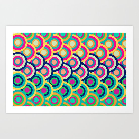 Circle colors Art Print