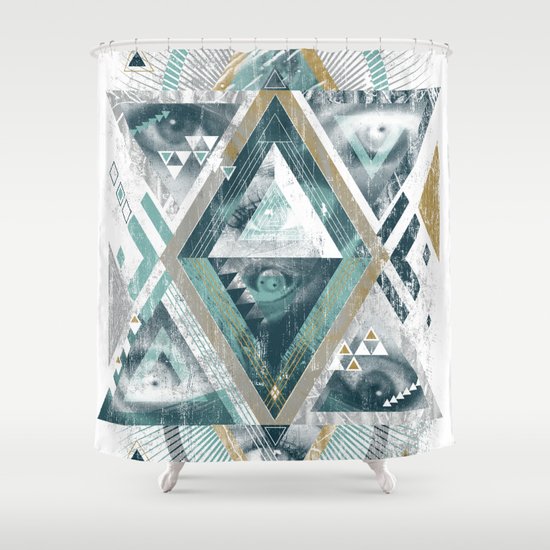 Eyesosceles Shower Curtain