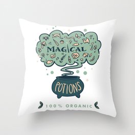 Magical Potions Throw Pillow