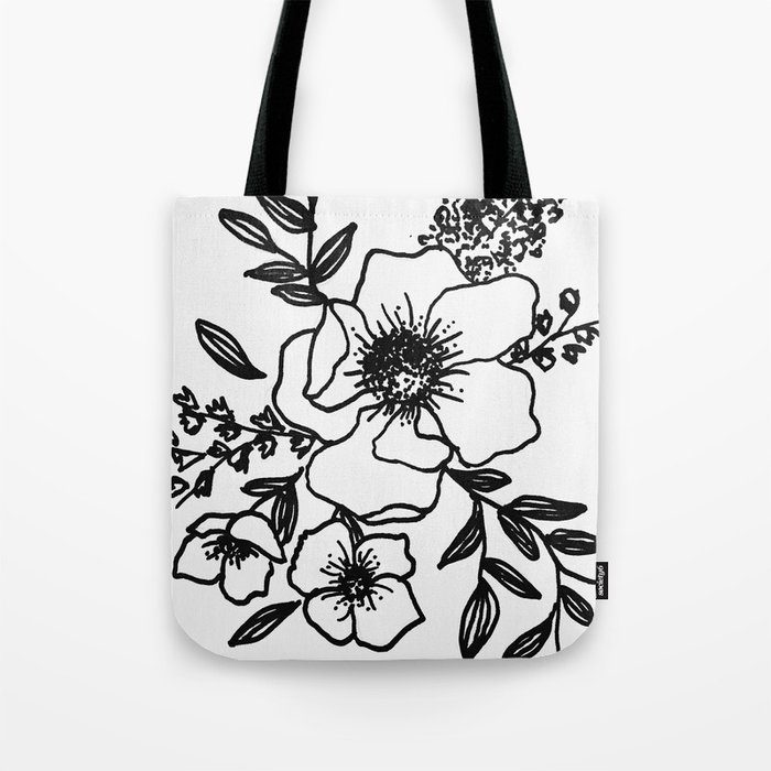 modern minimal bouquet Tote Bag