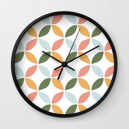 70s cheerful geometric Wall Clock