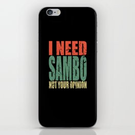 Sambo Saying funny iPhone Skin