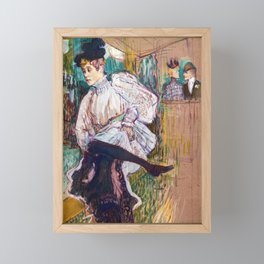Toulouse-Lautrec - Jane Avril Dancing Framed Mini Art Print