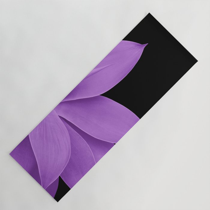 Agave Finesse #10 - Purple on Black #tropical #decor #art #society6 Yoga Mat