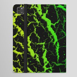 Cracked Space Lava - Lime/Green iPad Folio Case