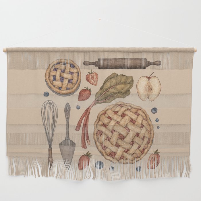 Pie Baking Collection Wall Hanging