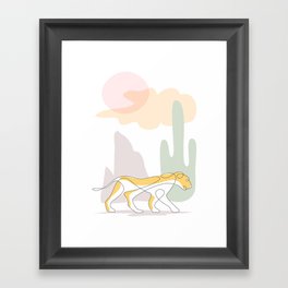 lioness Framed Art Print