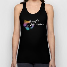 Beauty After Bruises (White Lettering) Unisex Tank Top