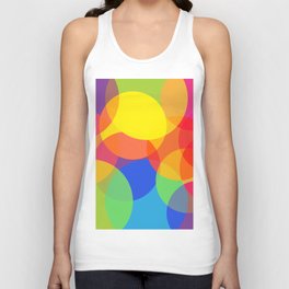 Abstract Colorful Round Lights Tank Top