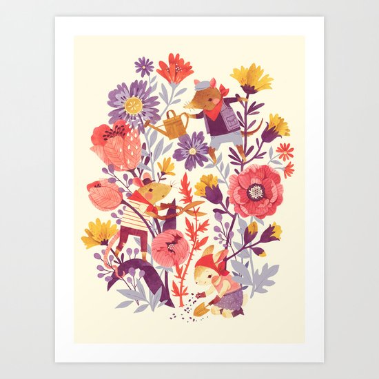 The Garden Crew Art Print