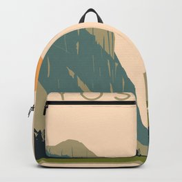 Yosemite Valley Backpack | United States, Forest, Graphite, National Park, Valley, Travel, Digital, Drawing, West Coast, Minimalist 