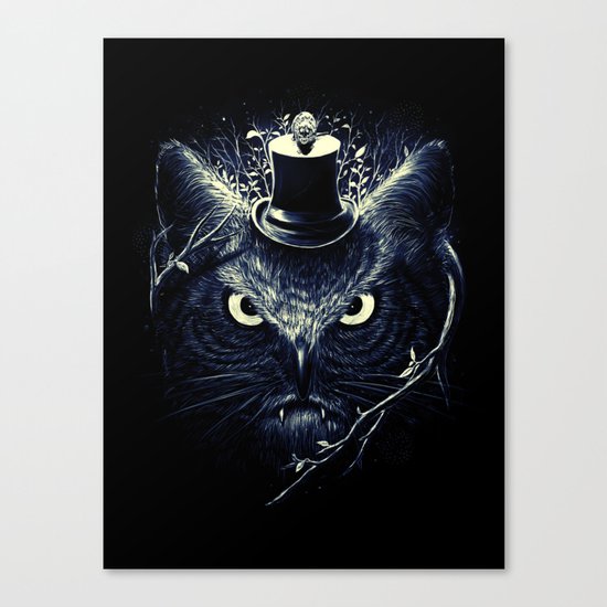 Meowl (Blue) Canvas Print