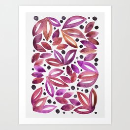 Bold Blooms - Warm Magenta Art Print