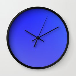 90 Blue Gradient 220506 Aura Ombre Valourine Digital Minimalist Art Wall Clock
