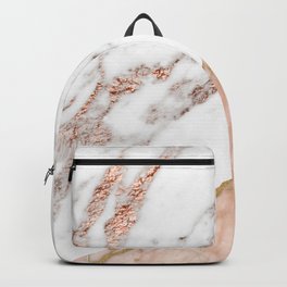 Marble rose gold blended Backpack