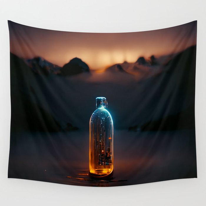 Abstract in a Bottle Wall Tapestry