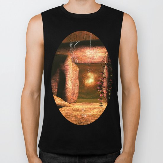 The mystical light ball Biker Tank