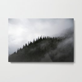 Northwest Metal Print | Camping, Nature, Trees, Deciduous, Misty, Foggy, Mountains, Fog, Clouds, Cloudy 