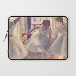 Degas : Three Dancers in an Exercise Hall 1880 lightened Laptop Sleeve