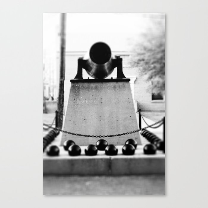 Staring down the barrel... Canvas Print