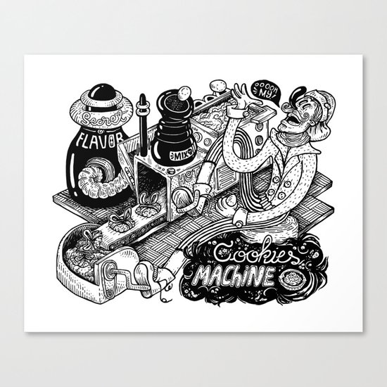 Cookies Machine Canvas Print