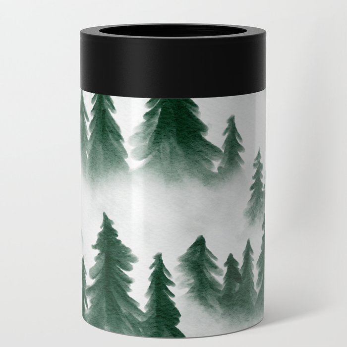 Green Forest Cover in Mist Wanderlust Nature Can Cooler