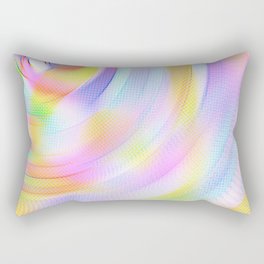 Rainbow Swirl Rectangular Pillow