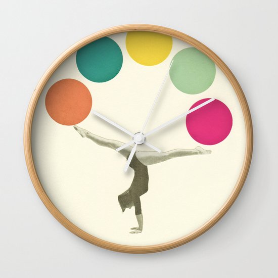 Gymnastics II Wall Clock