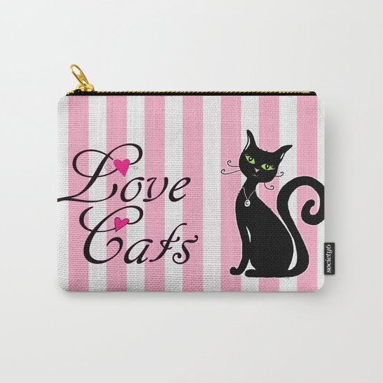 Love Cats Carry-All Pouch