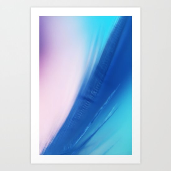 Feather Blue Art Print