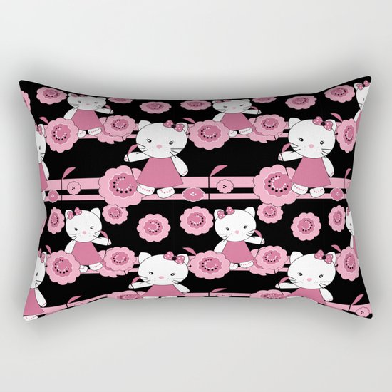 The small kitty . Rectangular Pillow
