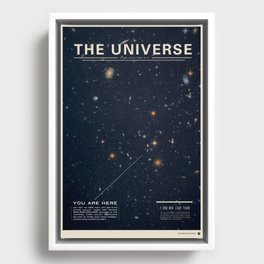 THE UNIVERSE - Space | Time | Stars | Galaxies | Science | Planets | Past | Love | Design Framed Canvas