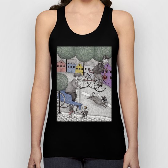 The Day the Cat got Away Unisex Tank Top