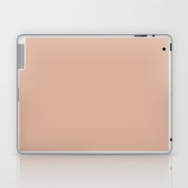 Warm Pastel Peach Light Orange Solid Color Pairs Pantone Almost Apricot 15-1319 TCX Laptop Skin