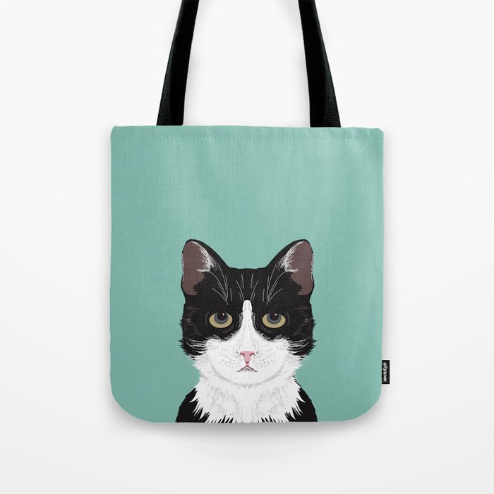 Quinn - Cute black and white cat tuxedo cat gifts for cat lady