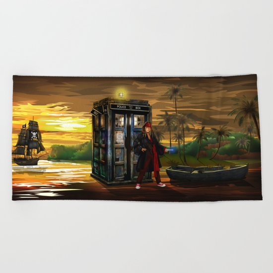 10th Doctor who Lost in the pirates age iPhone 4 4s 5 5s 5c, ipod, ipad, pillow case and tshirt Beach Towel