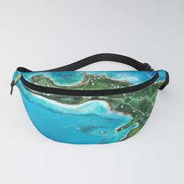 Water Island Map Fanny Pack