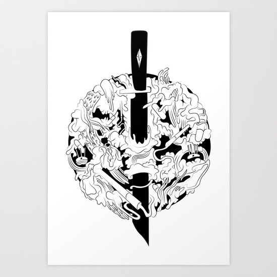 Knife Art Print