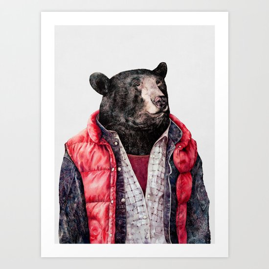Black Bear Art Print