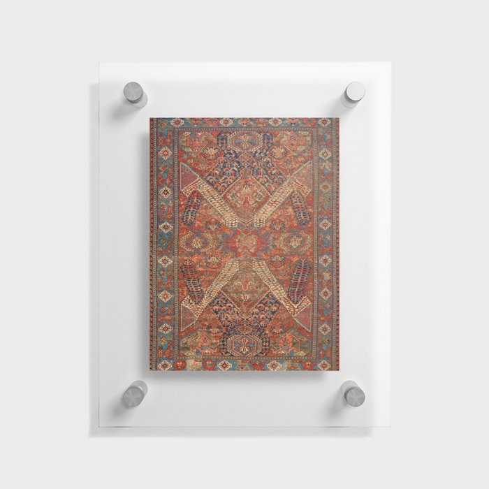 Antique Persian Rug Vintage Oriental Carpet Print Floating Acrylic Print