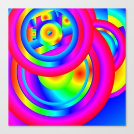 Circles of Color Canvas Print