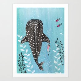 Whale Shark Art Prints For Any Decor Style Society6