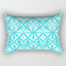 Breeze Block Shibori Aquamarine Rectangular Pillow
