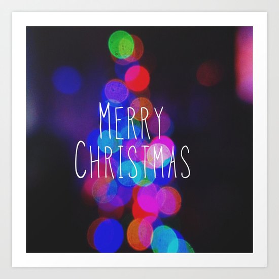 Merry Christmas Art Print