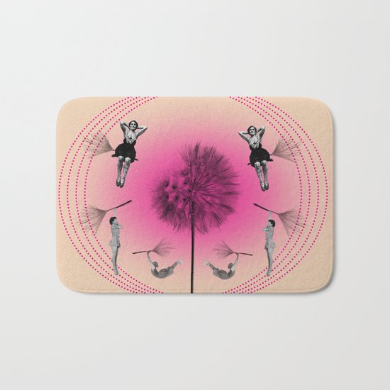 Let's fly away on a dandelion Bath Mat