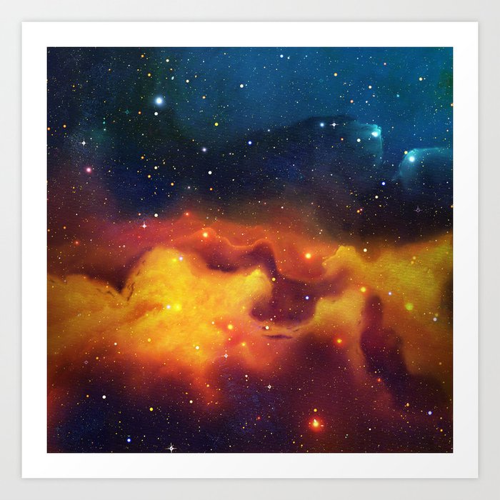 Fantasy Space Nebula 2 Art Print