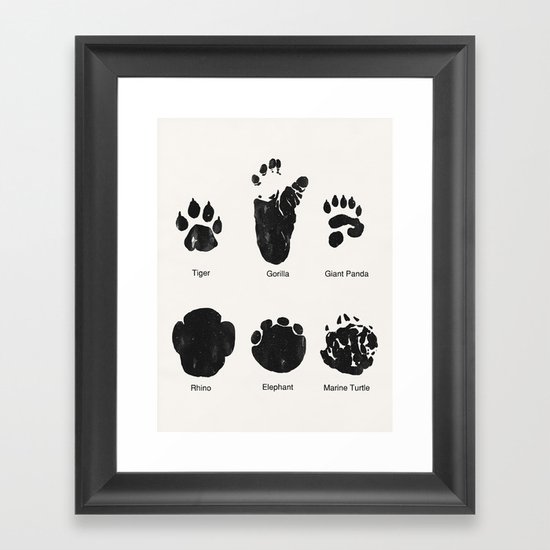 Animal Track Framed Art Print